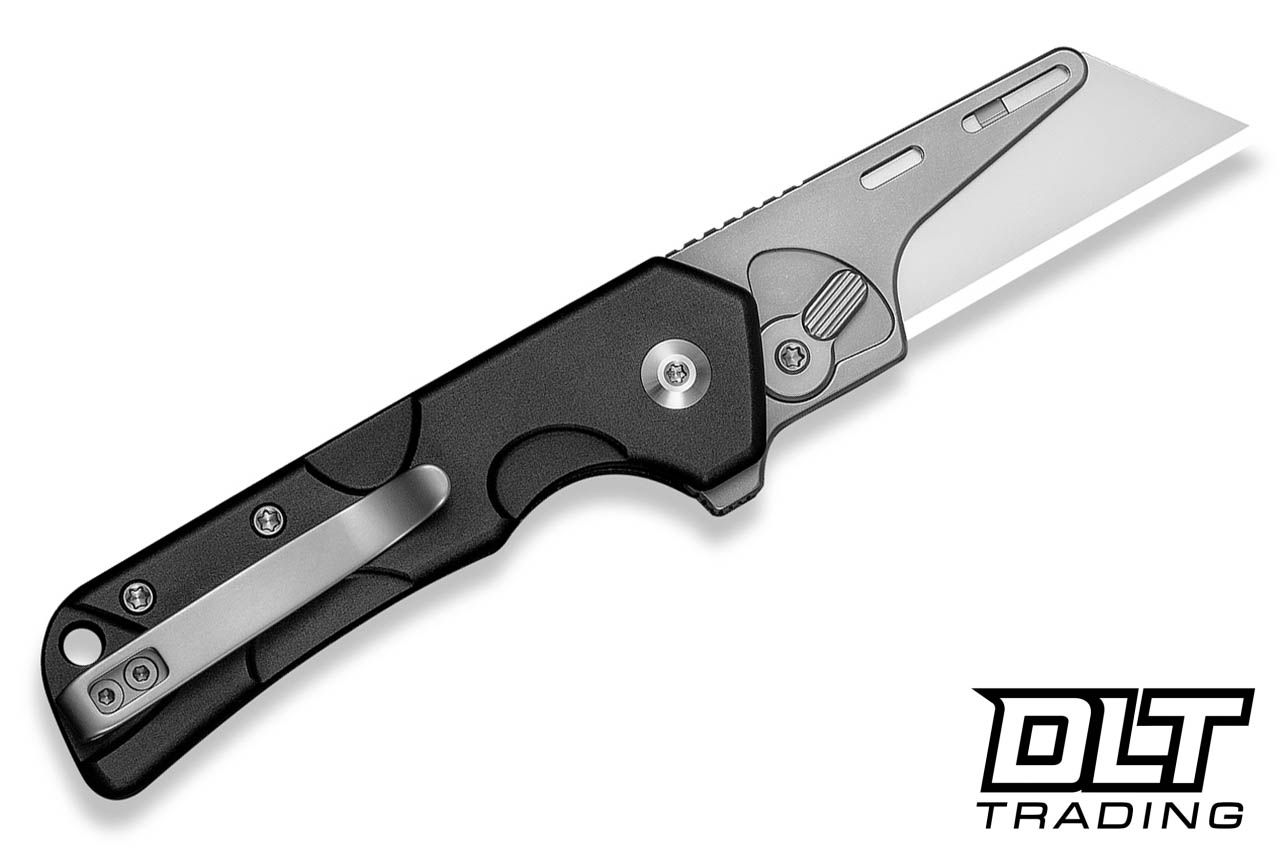 Civivi Pulsara Utility C24041F-1 - Black Aluminum - Stonewashed SS
