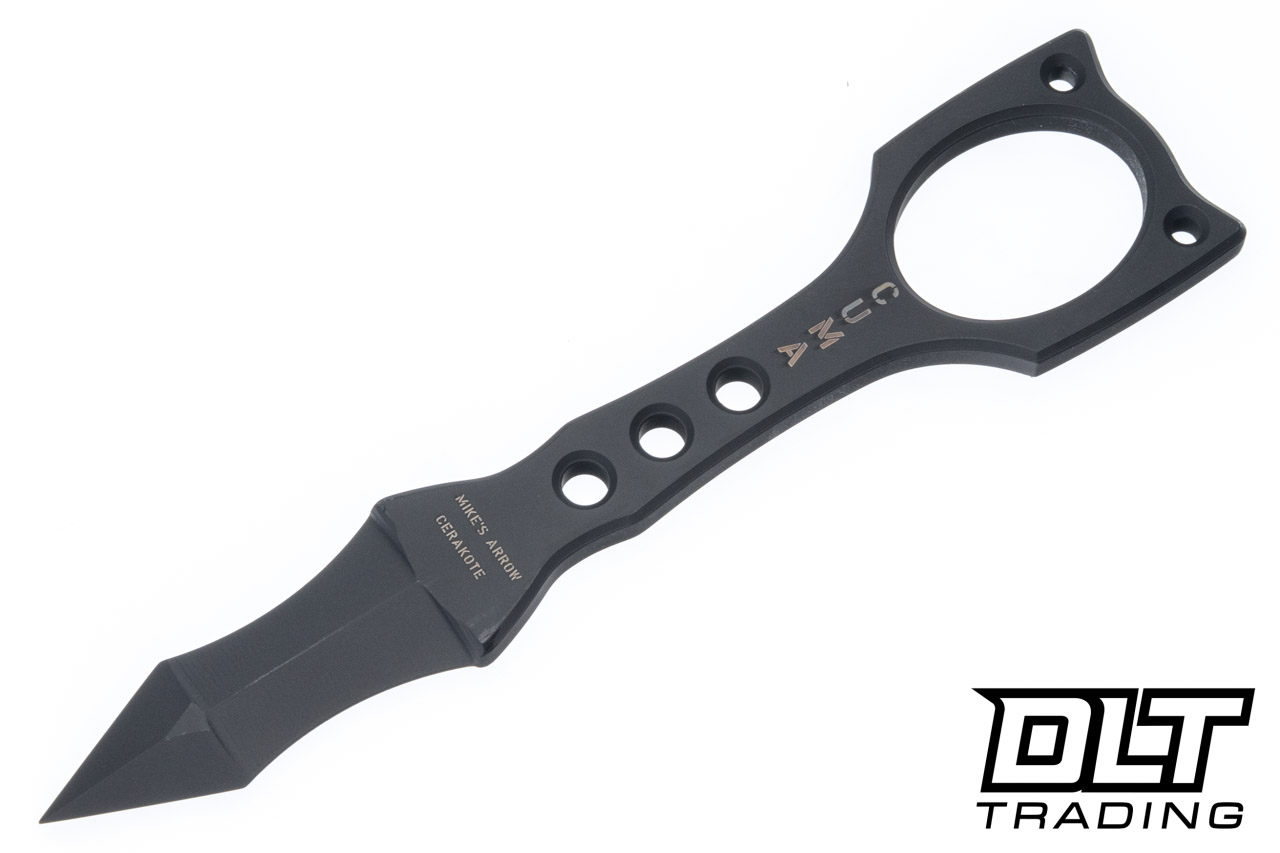 WTG Mike's Arrow - K329 Black Cerakote Blade - Black Kydex - DLT