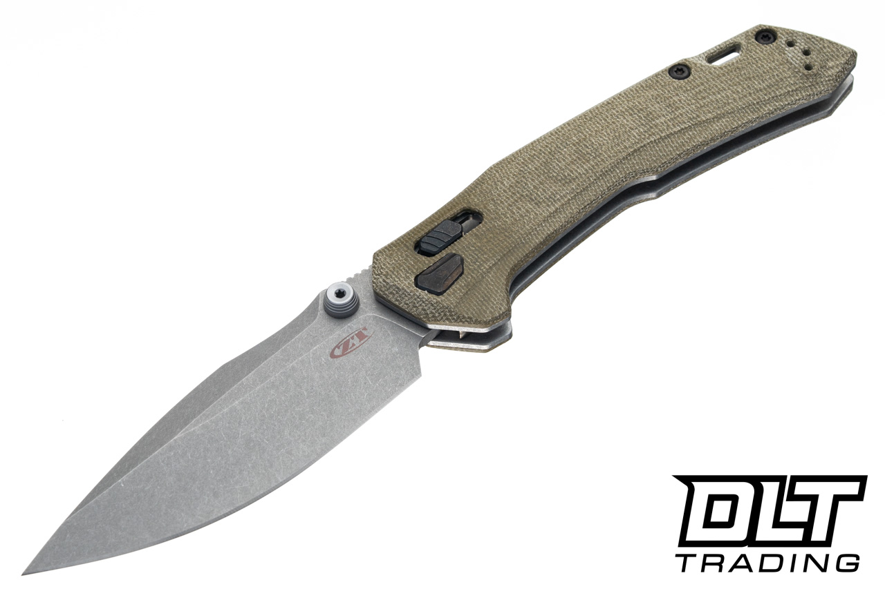Zero Tolerance 0203GRM390 DuraLock - Olive Drab Micarta - Working