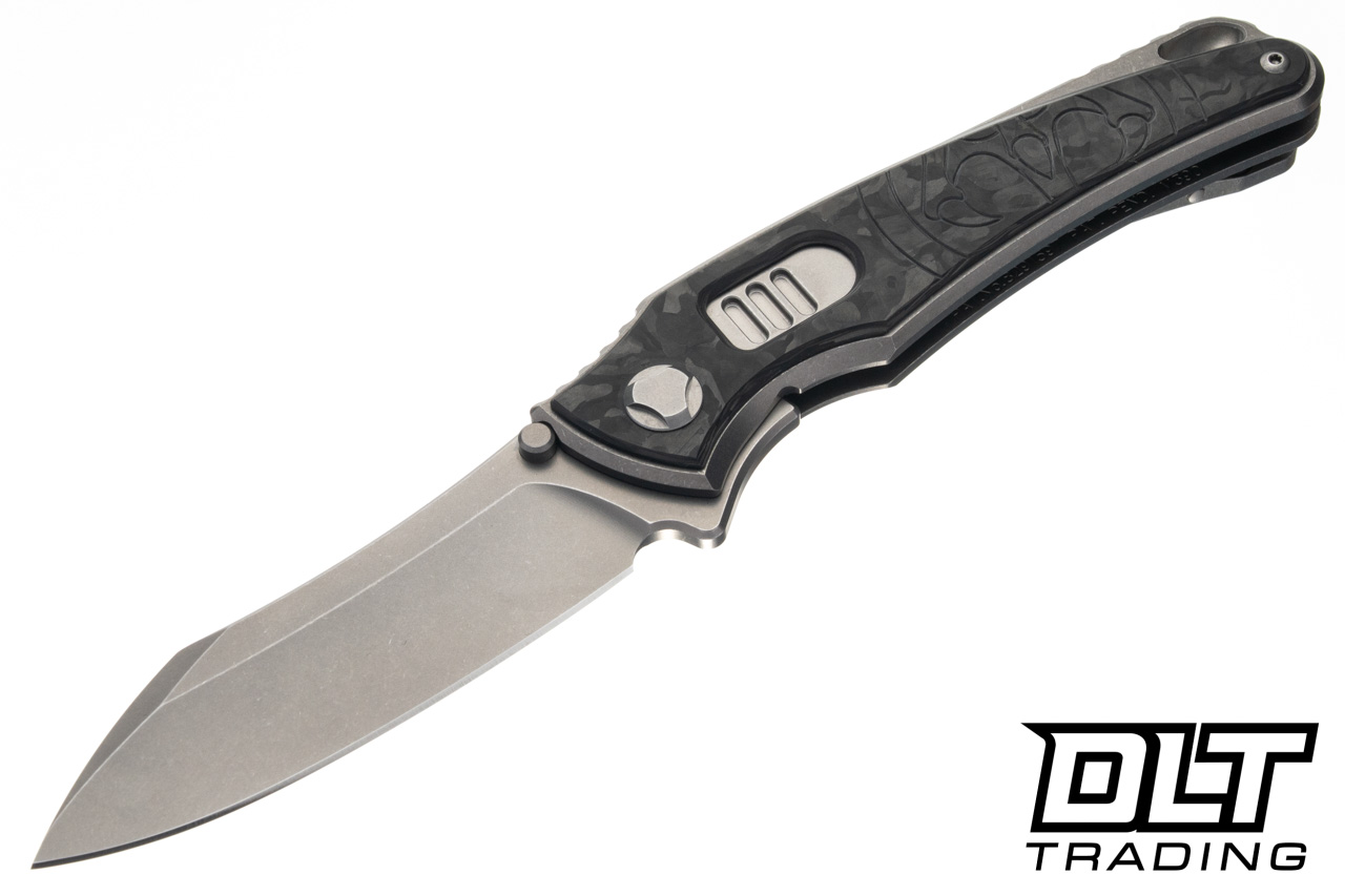 Hawk Talon Auto - Titanium Handle - Black Ops Marble Carbon Fiber