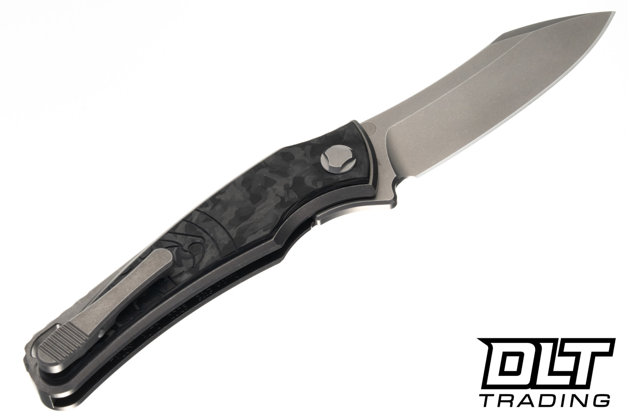 Hawk Talon Auto - Titanium Handle - Black Ops Marble Carbon Fiber
