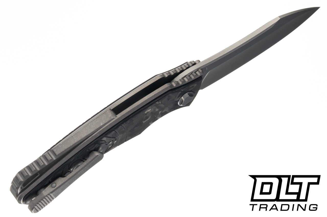 Hawk Talon Auto - Titanium Handle - Black Ops Marble Carbon Fiber