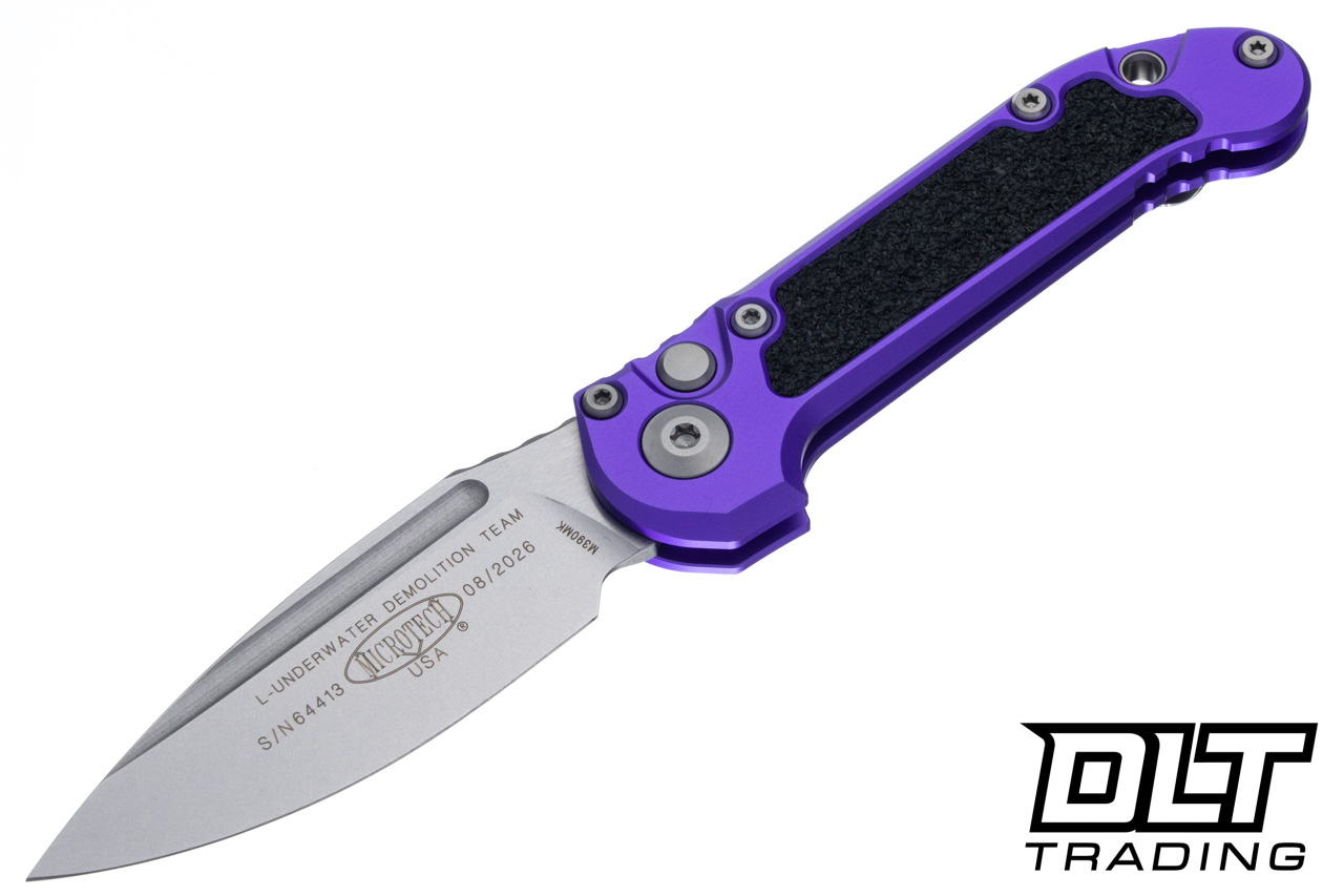 Microtech LUDT Gen III S/E - Purple Handle - Stonewash Blade