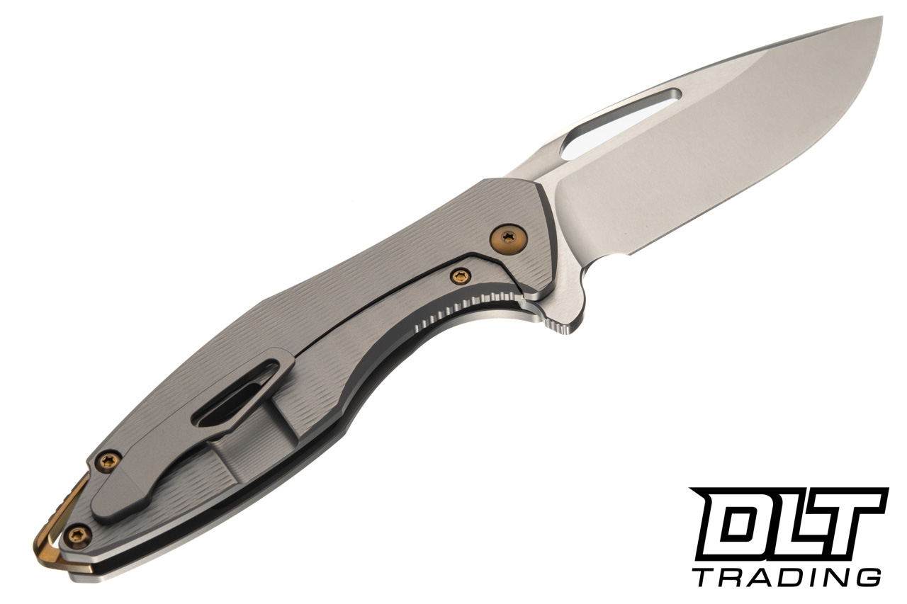 【即購入・無言可】Raise Blades［M］RF 2枚【fab】 Koenig Arius - Plexa Pattern Titanium Handle - Burnished M390