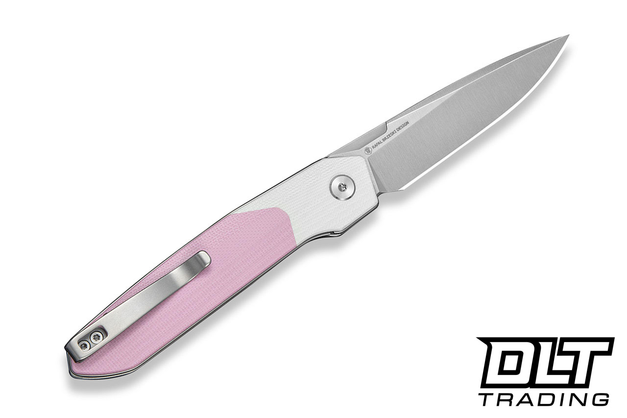 Civivi Brr15 Light C25063-3 - White & Powder Pink G-10 - Satin