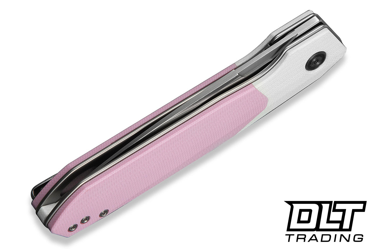 Civivi Brr15 Light C25063-3 - White & Powder Pink G-10 - Satin