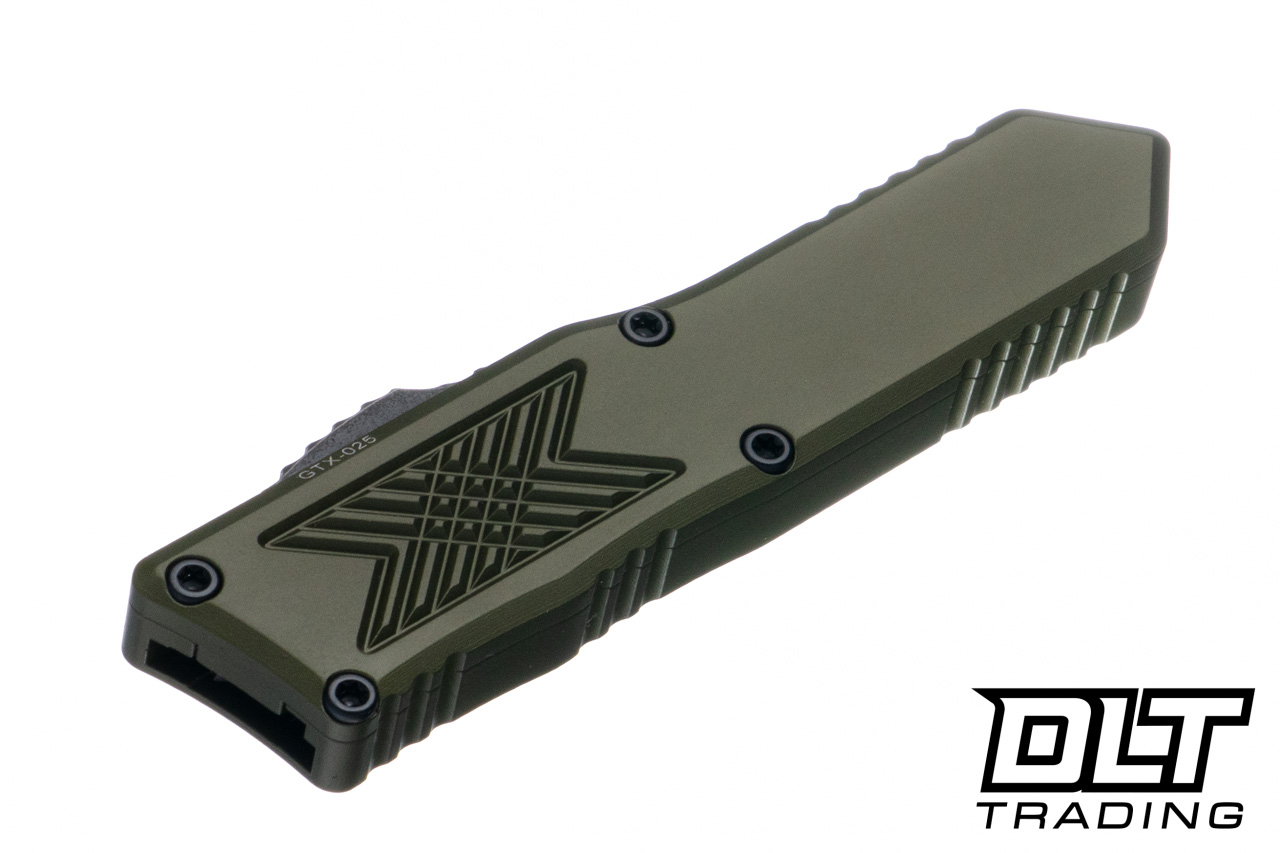 Guardian Tactical GTX-025 OTF - OD Green Aluminum - Dark Stonewash