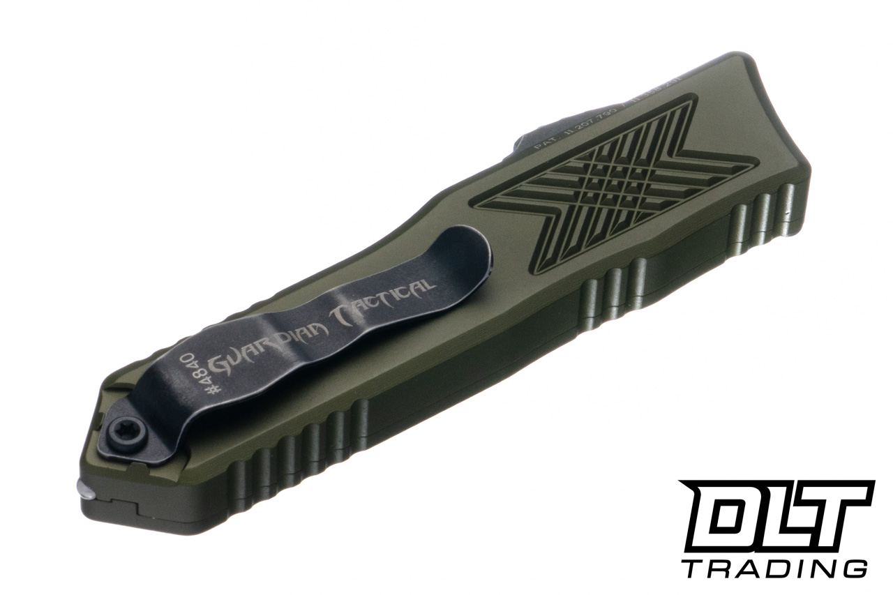Guardian Tactical GTX-025 OTF - OD Green Aluminum - Dark Stonewash
