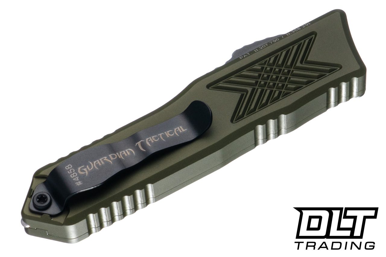 Guardian Tactical GTX-025 OTF - OD Green Aluminum - Black Elmax