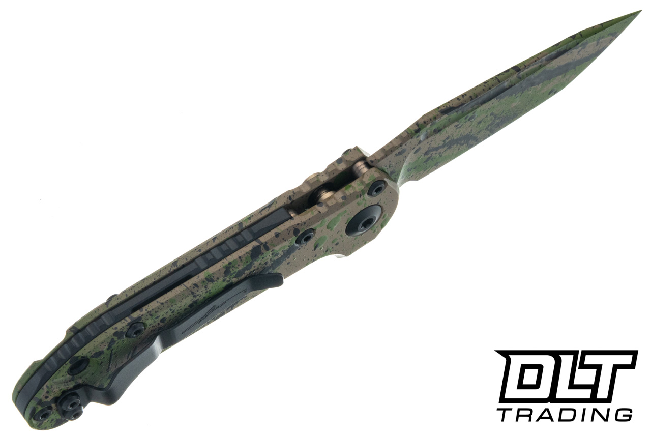 Microtech LUDT Gen III T/E - OD Green & Tan Handle - Black