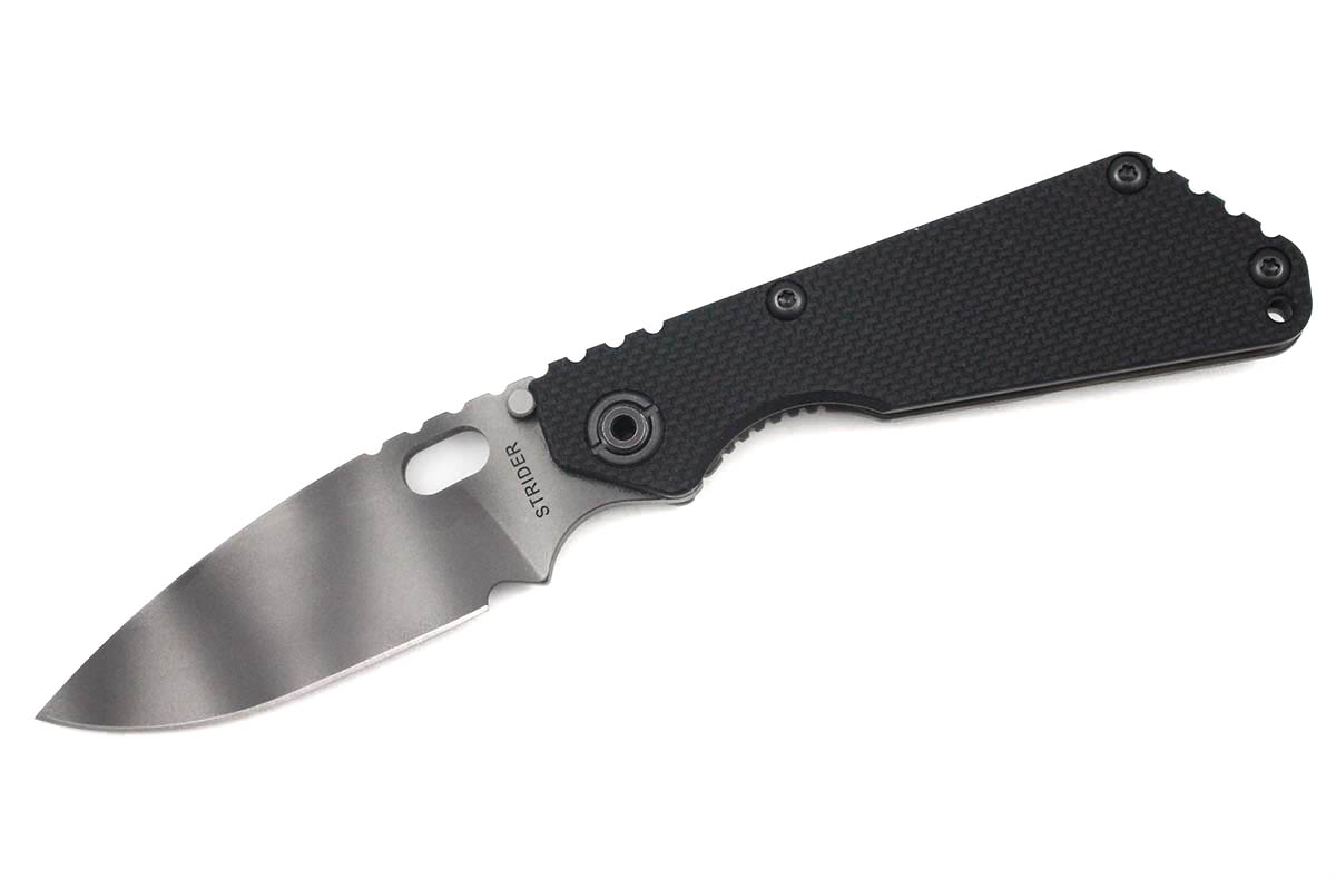 Strider SNG Black G-10 - Tigerstripe Blade - Flamed Lockside - DLT