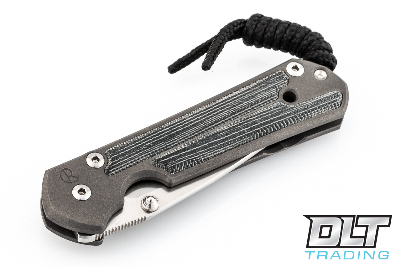 Chris Reeve Small Sebenza 21 - Micarta Inlay - Serrated Blade