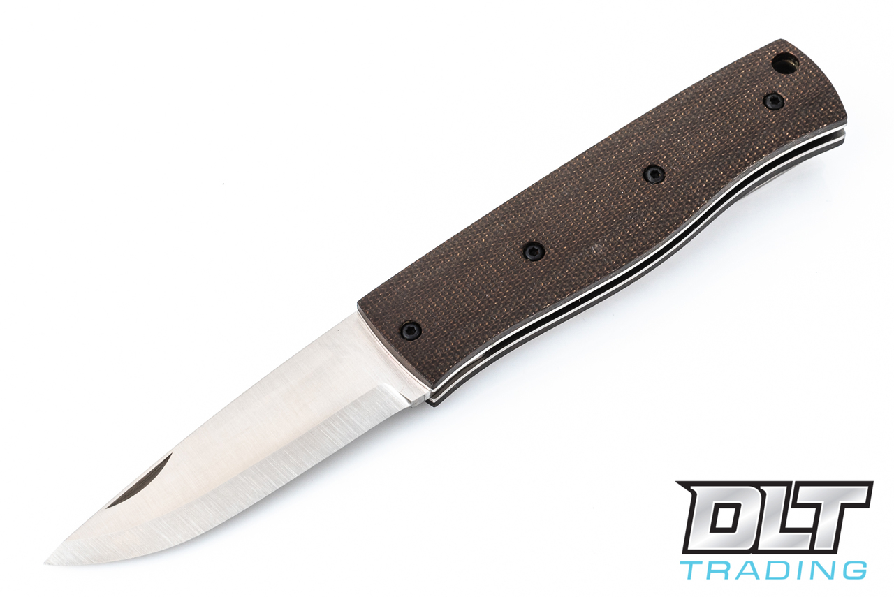 EnZo PK70 Carbon Fiber Folding Knife - CPM S30V Scandi