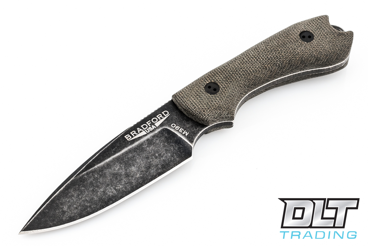 Bradford Guardian 3 M390 - 3D Green Micarta - False Edge - Nimbus