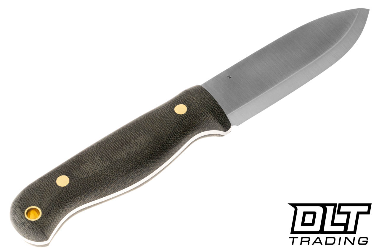 LT Wright Outback 3V - Scandi - Green Micarta & Matte Finish