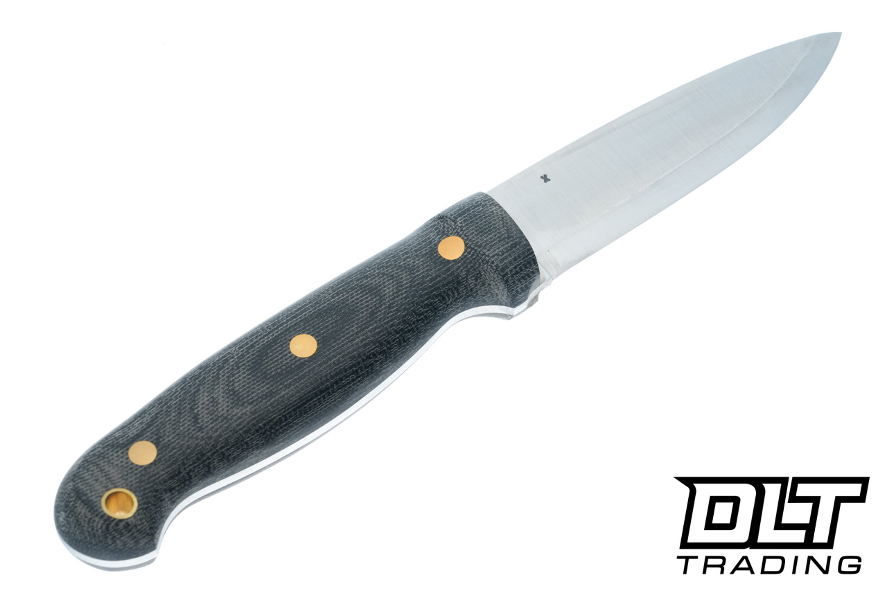 カツ LT Wright GNS 3V - Scandi - Black Micarta - Matte Finish - DLT Trading