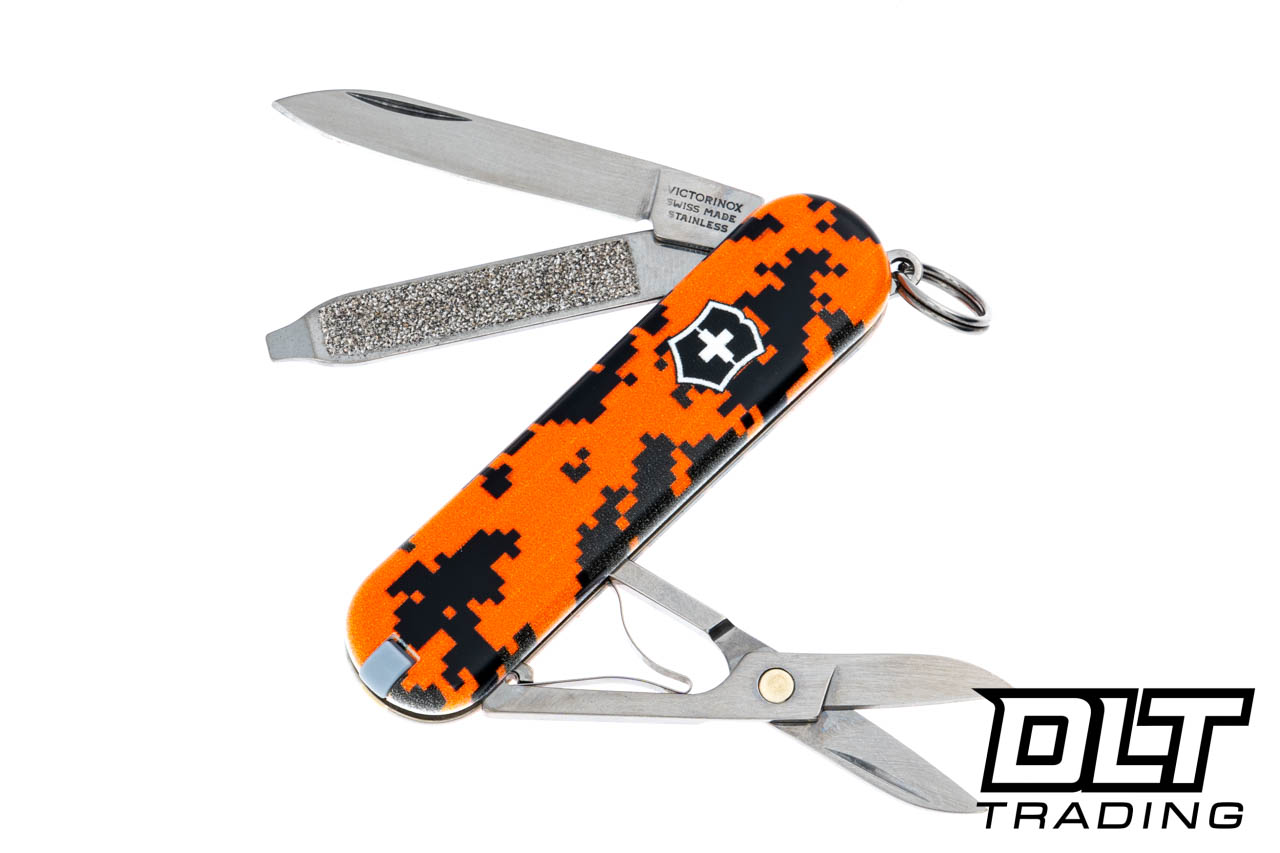 Swiss Army Classic SD Blaze Orange Digital Camo - DLT Trading