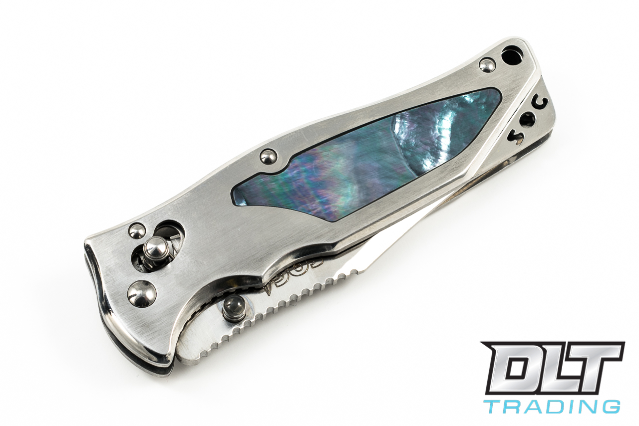 に*ん様 「正規品」9 hand Manta Ray 2.0 Mokume製　E SOG Stingray - Mother of Pearl Inlay - DLT Trading