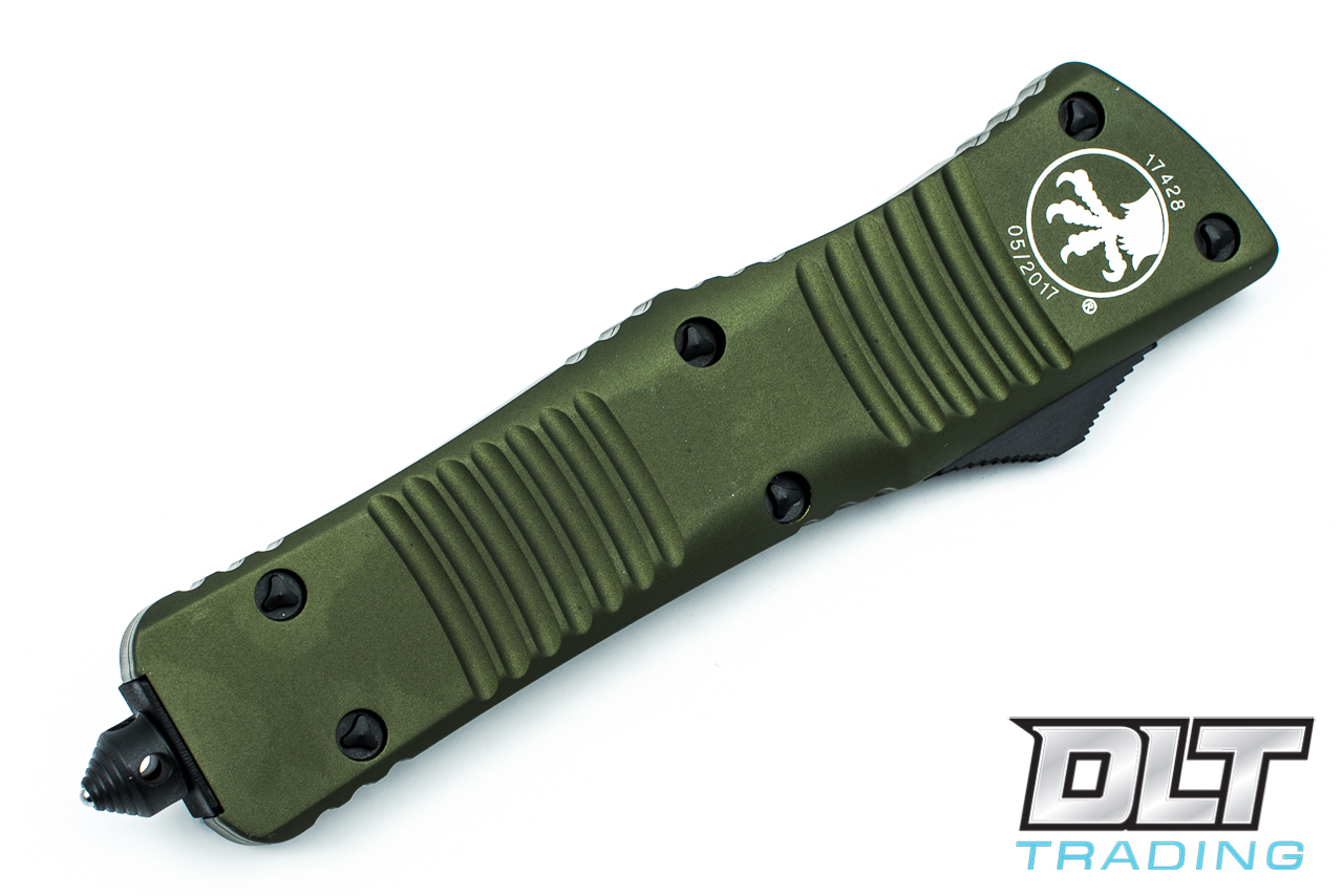 ダウラギリ産クラスター 45-2 Microtech Combat Troodon D/E - OD Green Handle - Black Blade