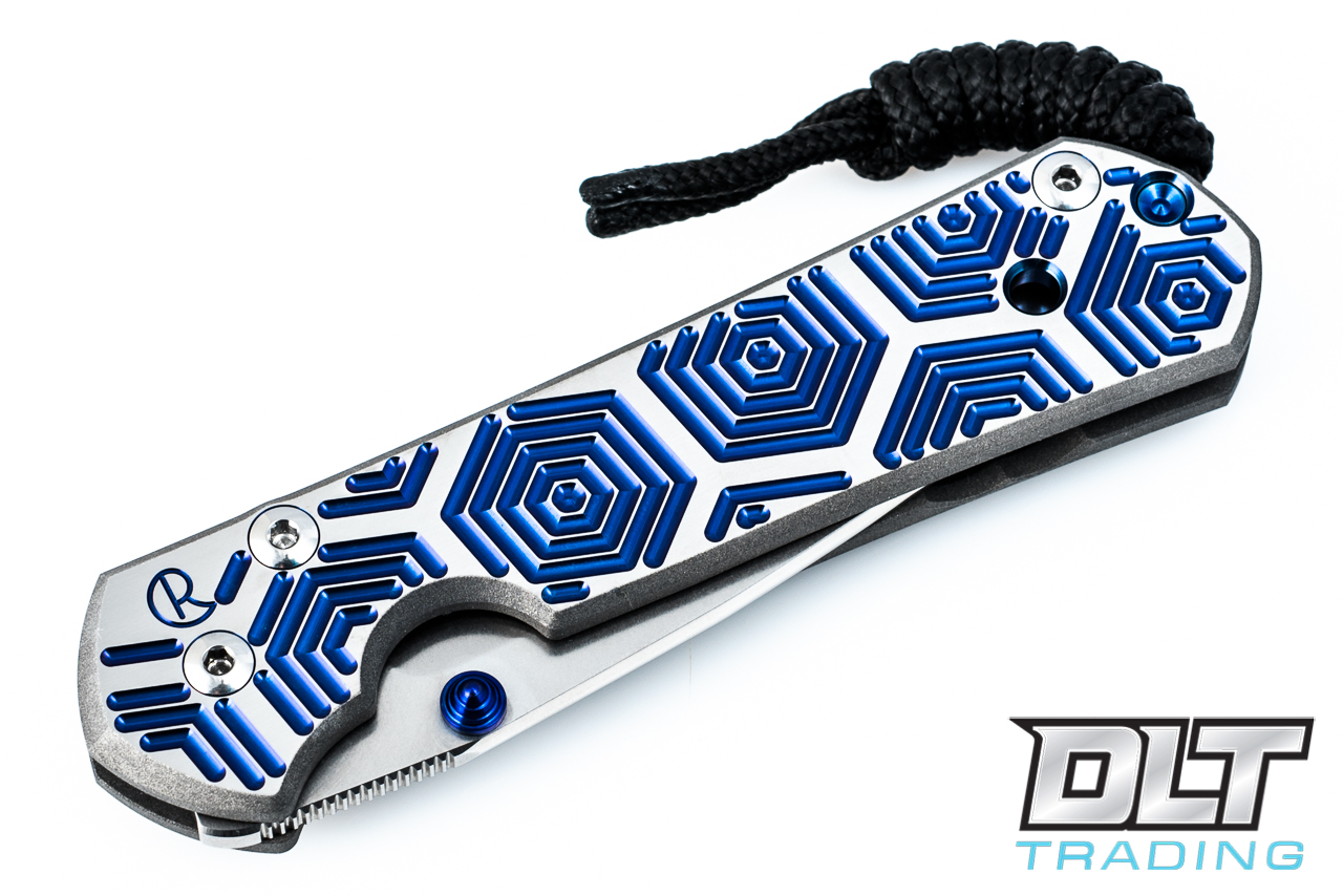 Chris Reeve | Small Sebenza 21 - Blue Hex - Titanium