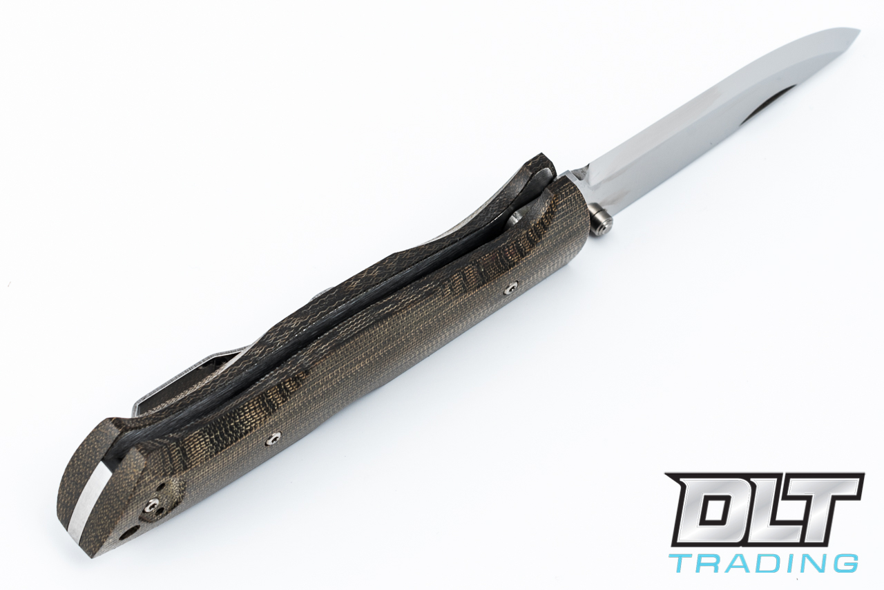 EnZo | Borka 90 Scandi - Green Micarta - Green Canvas Micarta , N/I