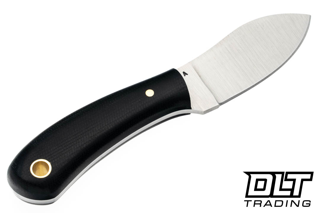 LT Wright | Lil MUK A2 - Flat Ground - Black Micarta - Black