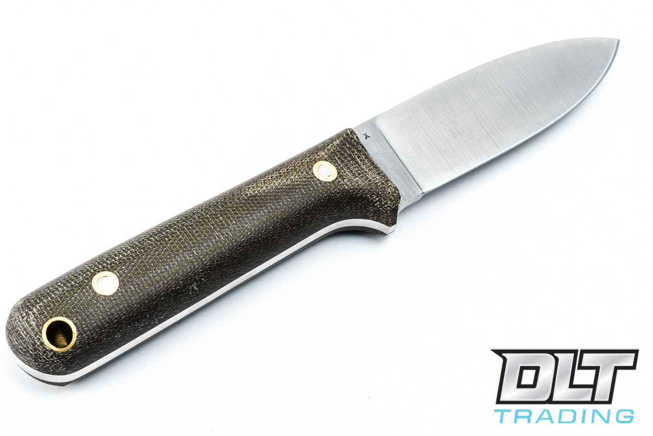 LT Wright | Next Gen 3V - Flat Ground - Green Micarta - Matte