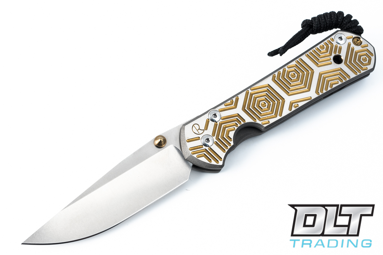 Chris Reeve | Large Sebenza 21 - Gold Hex - Titanium
