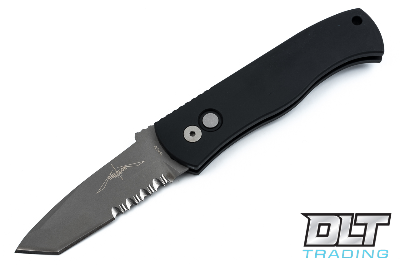 Pro-Tech Emerson CQC-7 - Partial Serrations - Black Handle - DLT