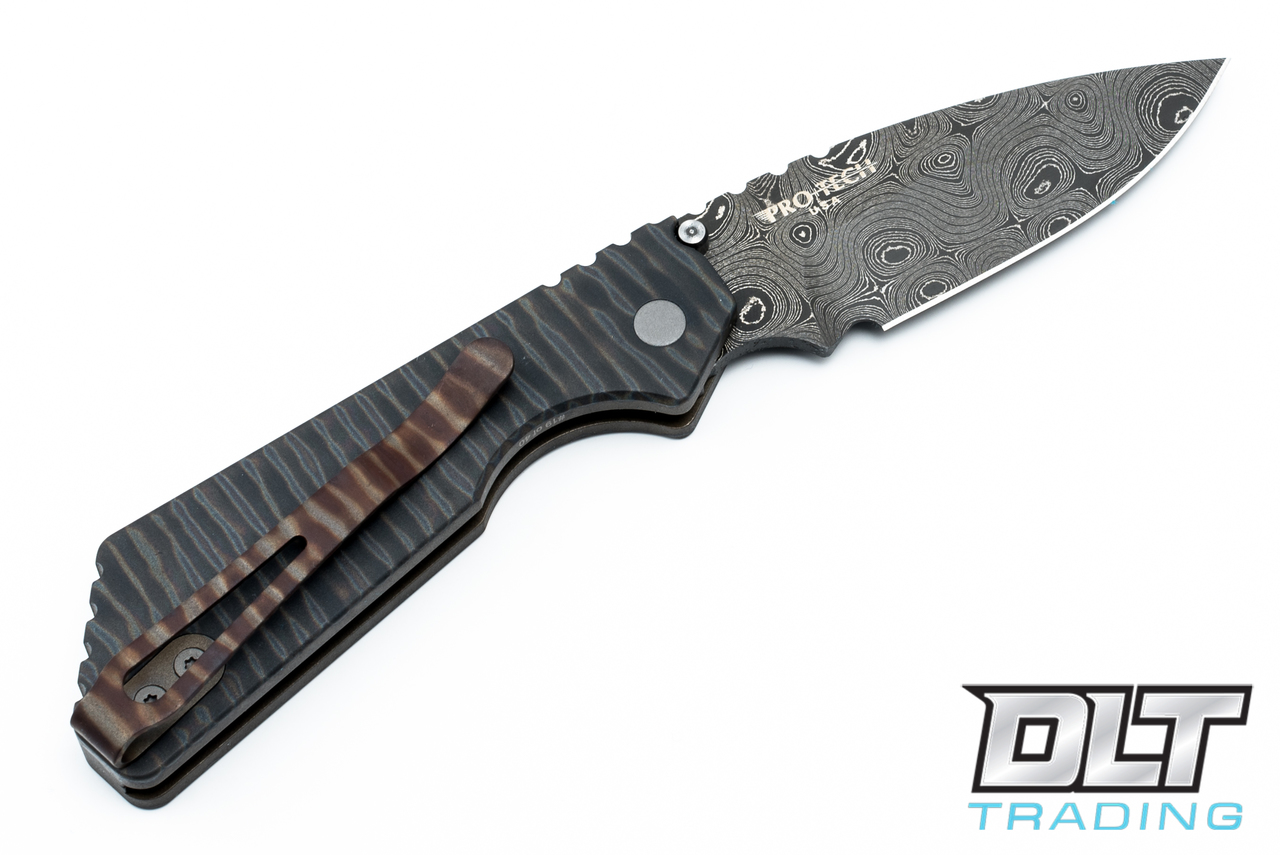 Pro-Tech Strider PT - Flamed Titanium Handle - Chad Nichols