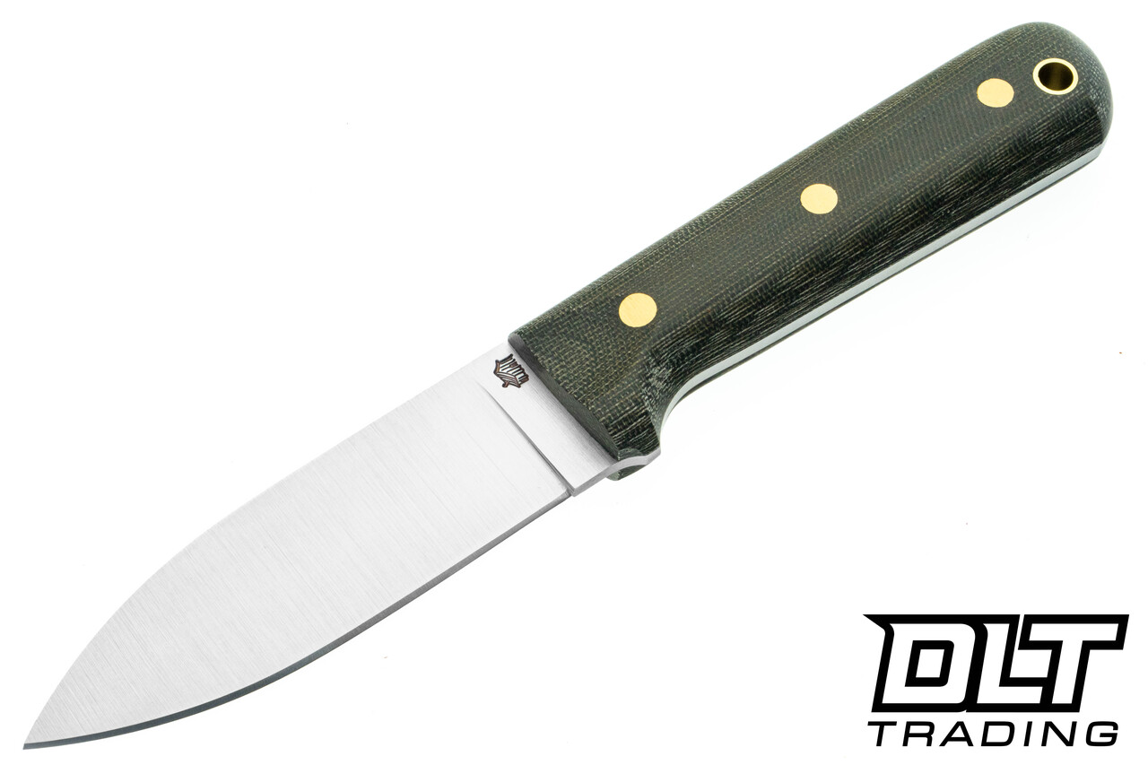 LT Wright | Genesis 3V - Flat - Green Canvas Micarta - Matte Finish