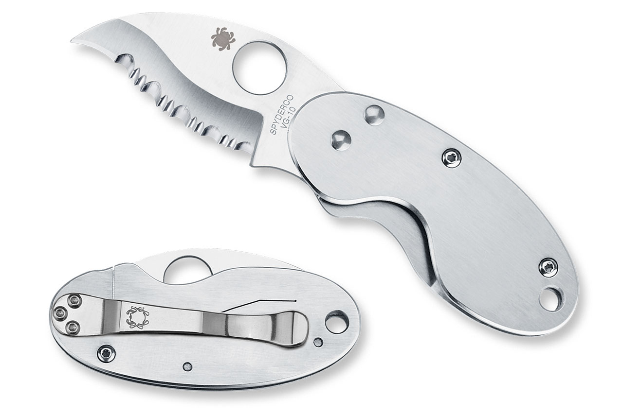 スパイダルコ　クリケット　Spyderco Cricket Spyderco C29S Cricket - Fully Serrated