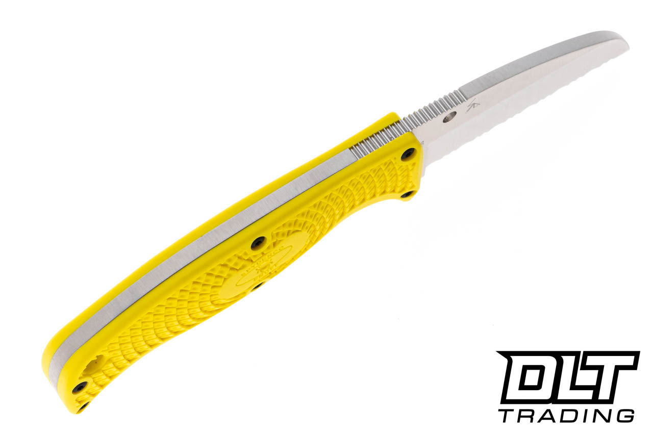 Spyderco Enuff (FB31SYL) - Yellow - Sheepsfoot - Fully Serrated