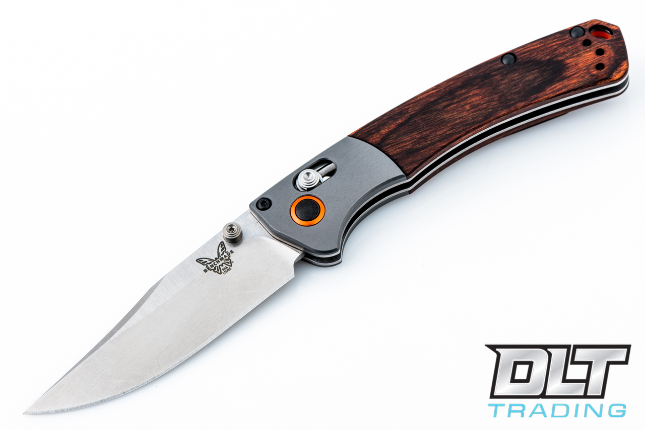 Benchmade Mini Crooked River Hunting Knife | Wood S30V Steel