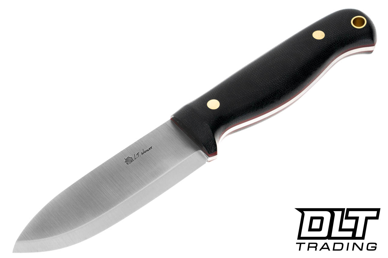 LT Wright Outback 3V - Scandi - Black Micarta & Red Liners