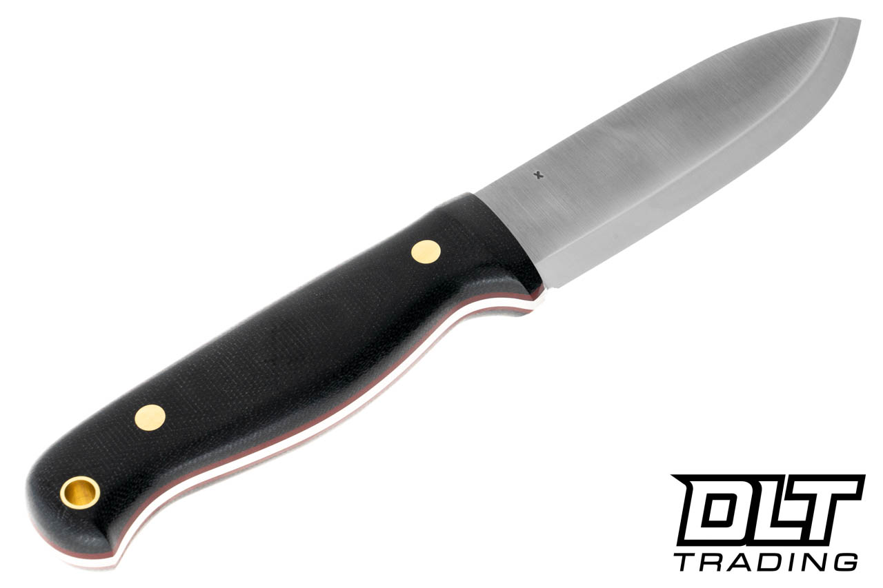 LT Wright Outback 3V - Scandi - Black Micarta & Red Liners