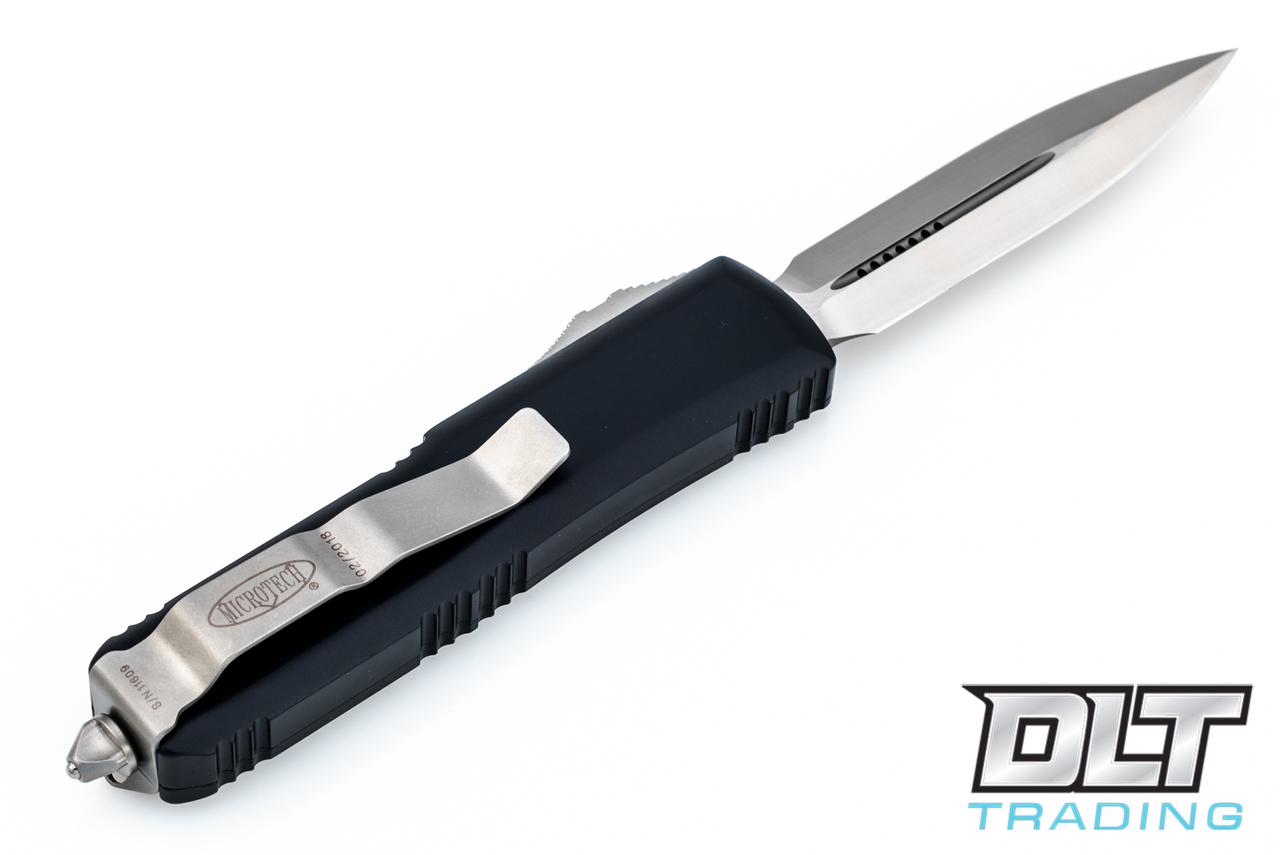 デッドストックWhittaker Micro 16 Microtech UTX-85 D/E - Black Handle - Satin Blade