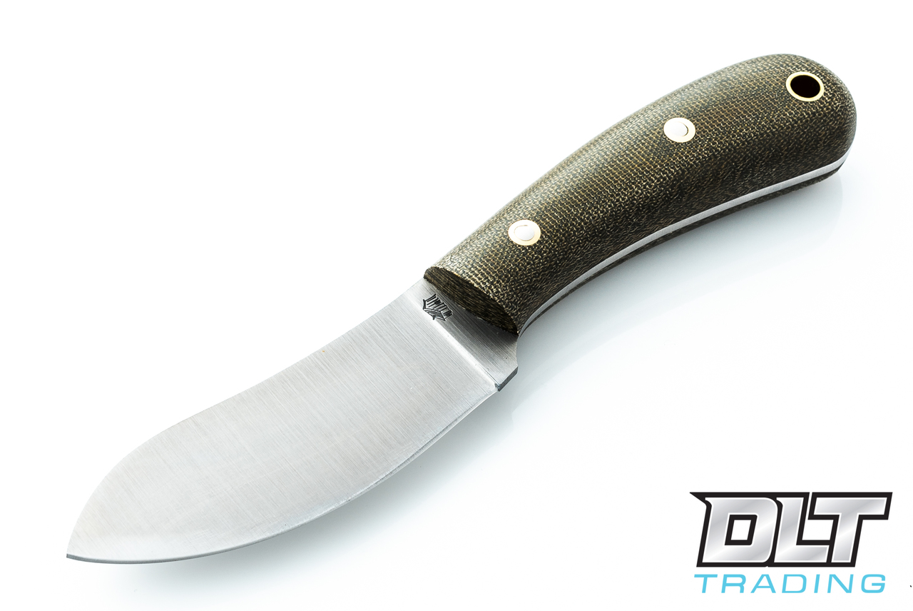LT Wright | Camp MUK A2 - Flat Ground - Green Micarta