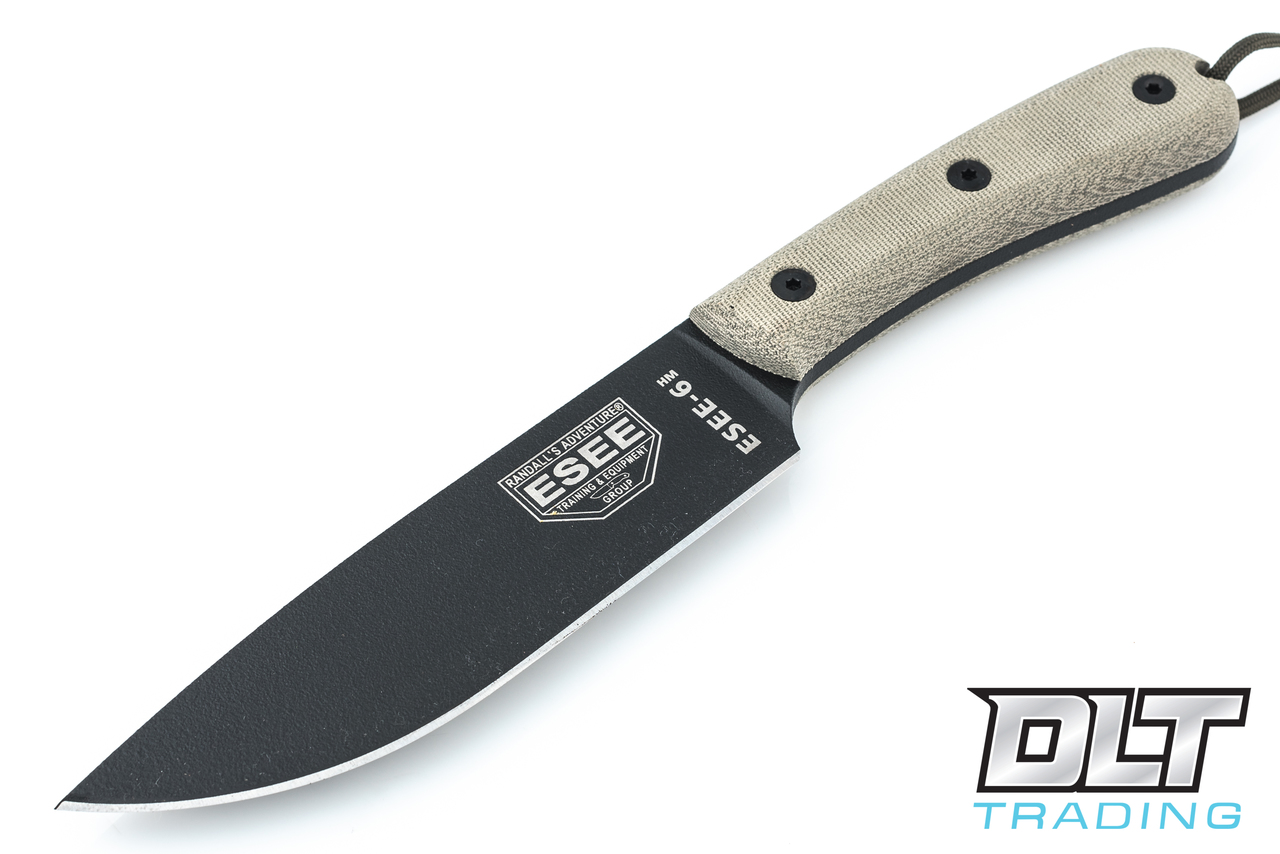 ESEE 6HM - Leather Sheath - Black Blade - DLT Trading