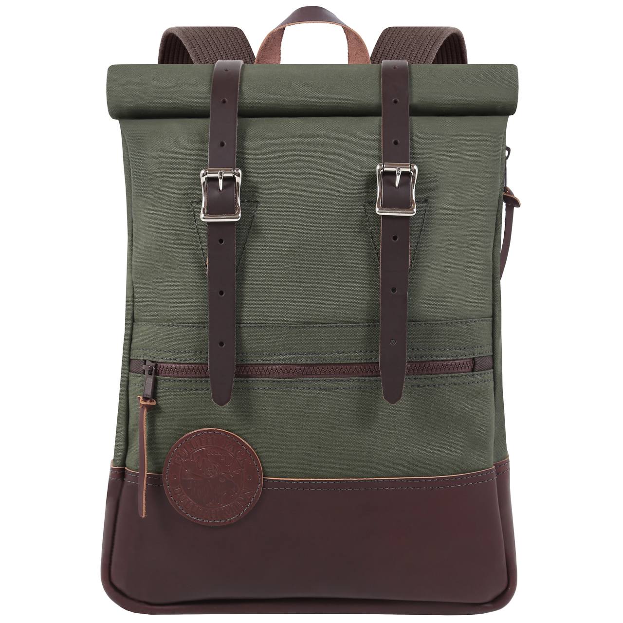 Duluth Pack Deluxe Roll-Top Scout - Olive Drab - DLT Trading display picture 2