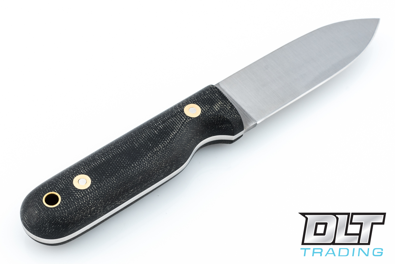 LT Wright | Bushcrafter 3V - Flat Ground - Black Micarta