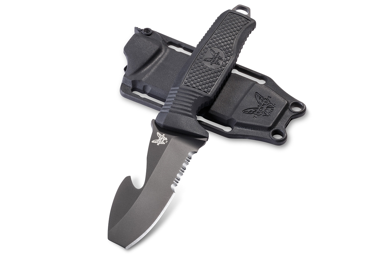 Benchmade 112SBK-BLK H2O Fixed Blade - Military Dive Knife