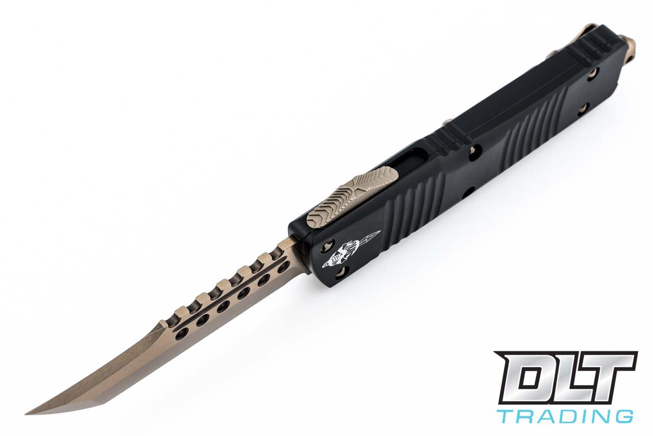 Microtech Combat Troodon Hellhound S/E - Bronze Blade - Black Aluminum