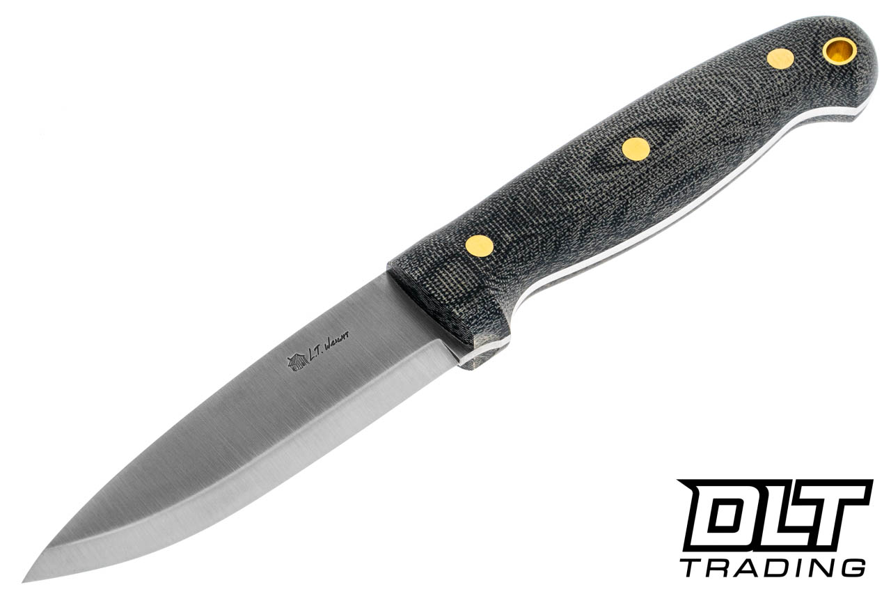 LT Wright | GNS A2 - Scandi - Black Micarta