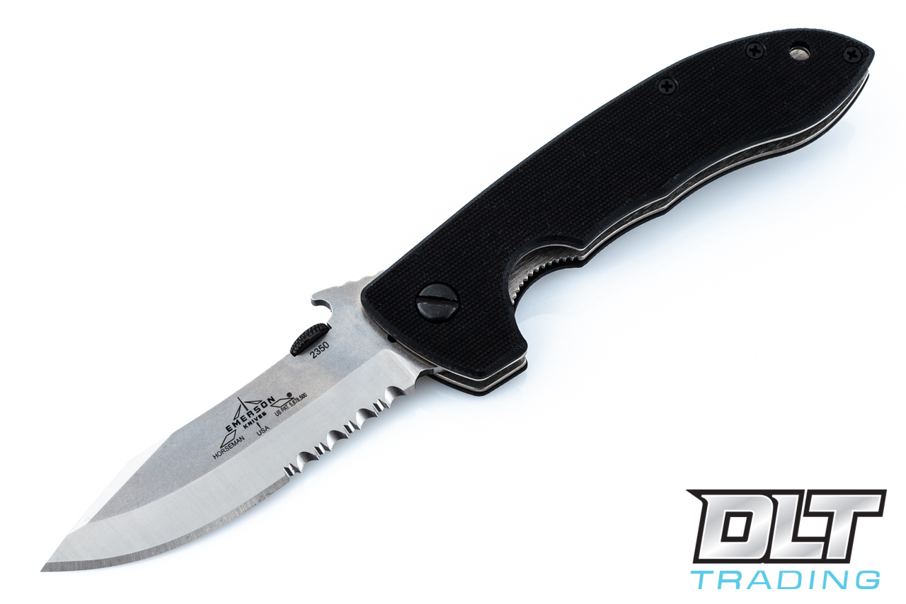 Emerson Horseman Mini CQC-8 - Stonewashed Blade - Partially