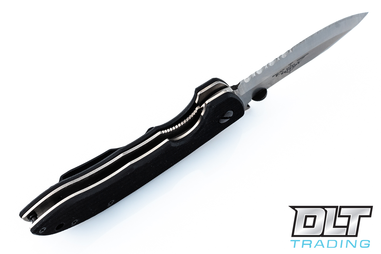 Emerson Horseman Mini CQC-8 - Stonewashed Blade - Partially