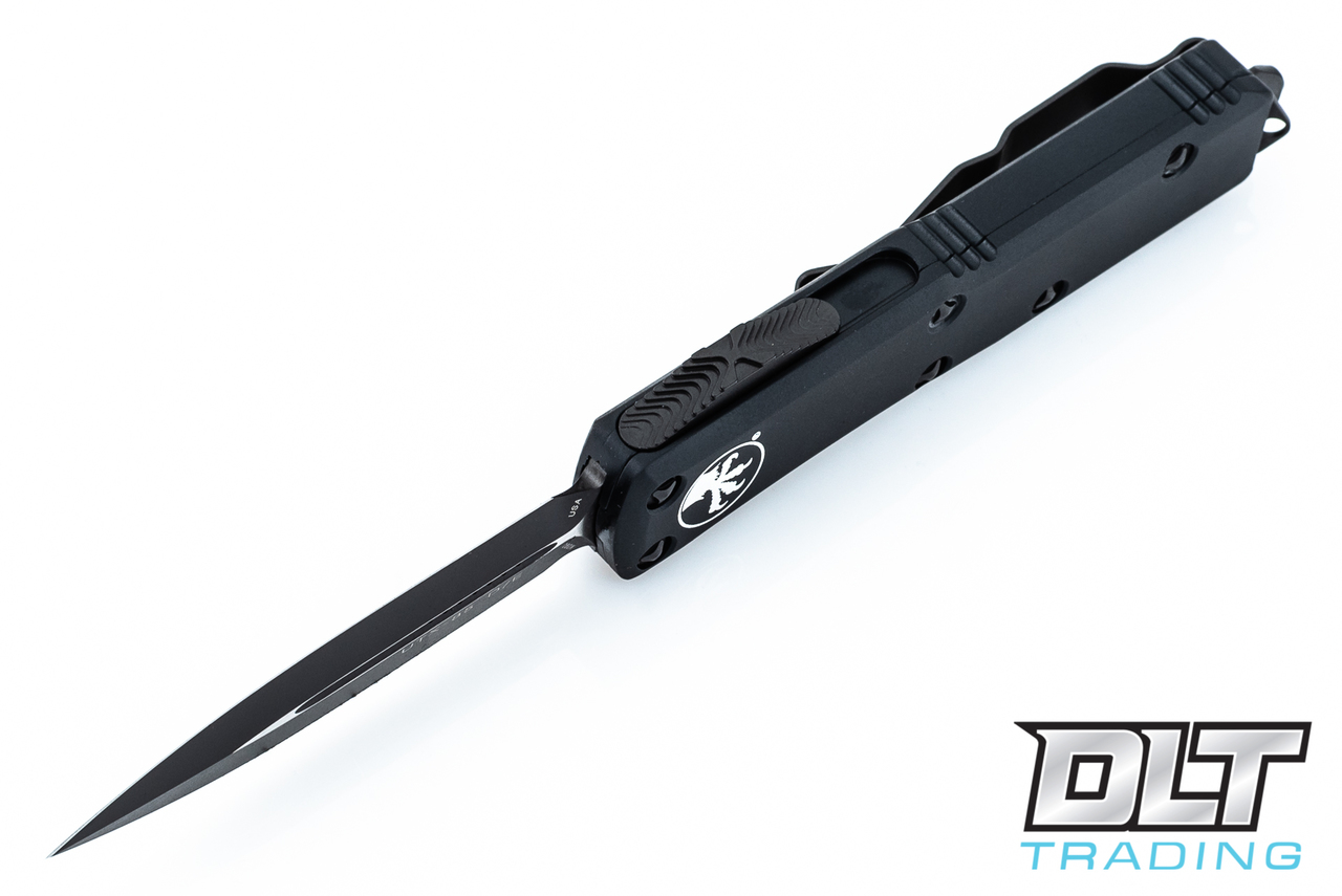 Microtech UTX-85 D/E - Black Handle - Black Blade