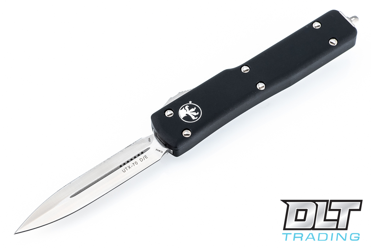 【レア品】BATON MICRO SHOT ブラック Microtech UTX-70 D/E - Black Handle - Satin Blade