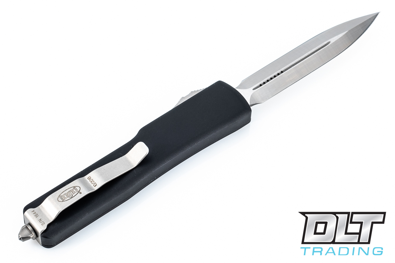Microtech UTX-70 D/E - Black Handle - Satin Blade