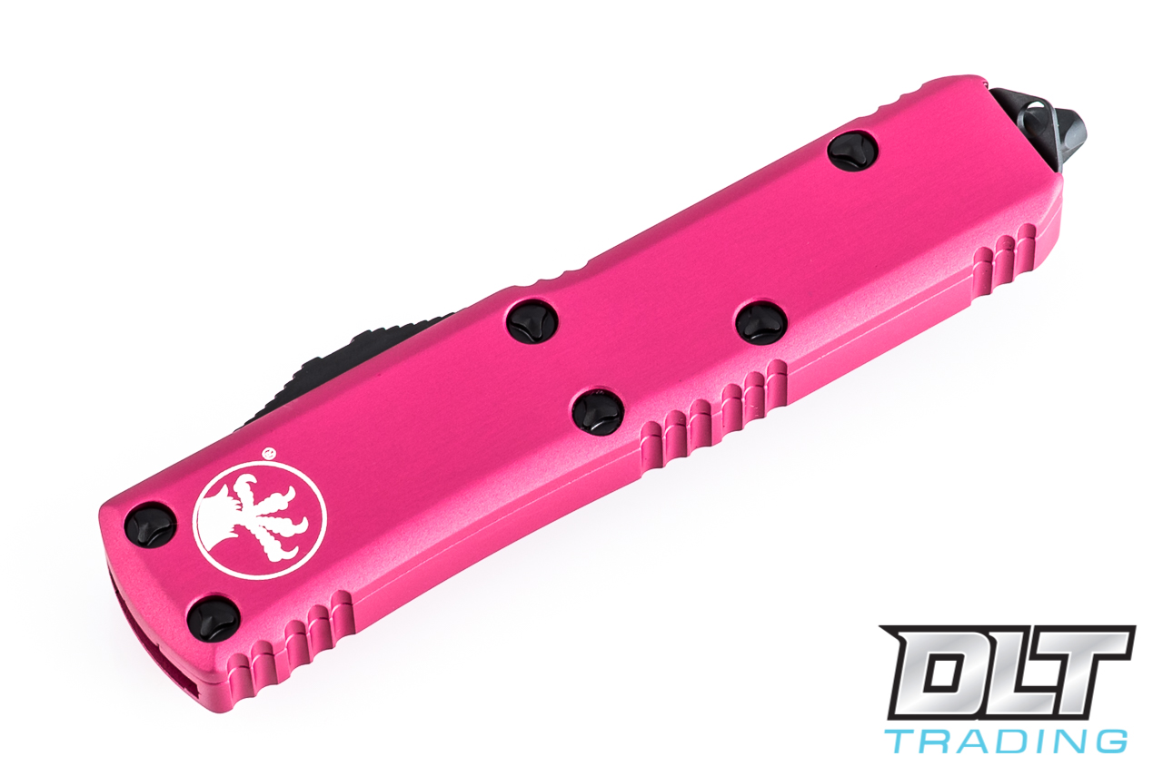 (未使用･未開封品)　DELUX(1) lok26k6 Microtech UTX-85 S/E - Pink Handle - Black Blade